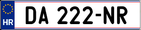 Trailer License Plate